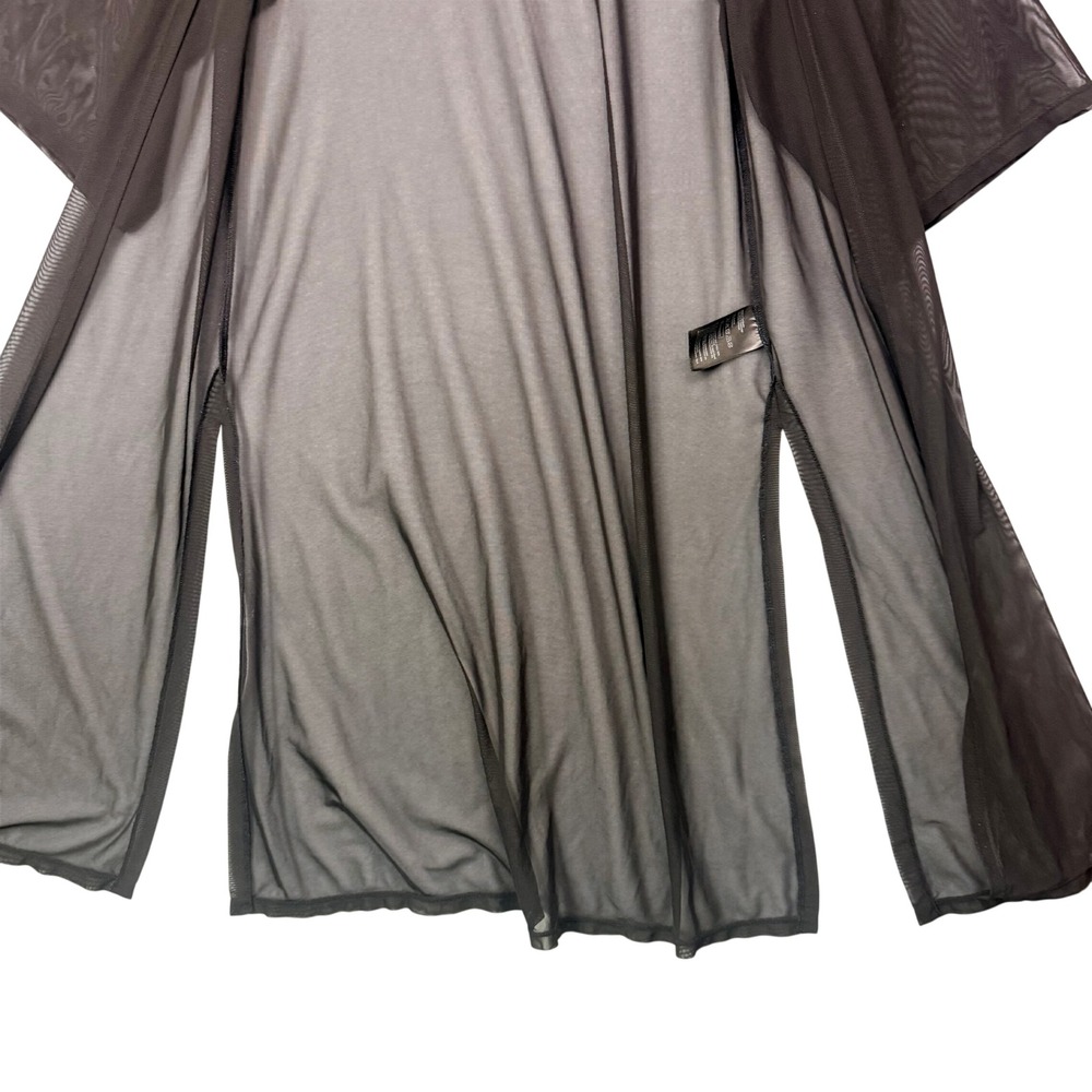 Sheer Mesh Kimono Open Front Side Slit Cardigan H&M Divided Goth Grunge Boho - Picture 3 of 8